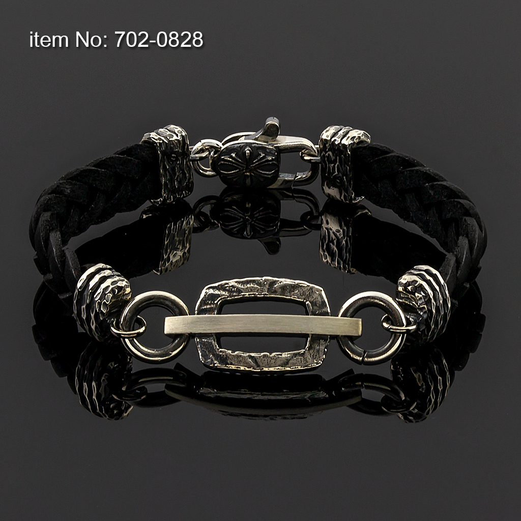 Ασημένιο βραχιόλι - Πατήστε εδώ για περισσότερα χρώματα -