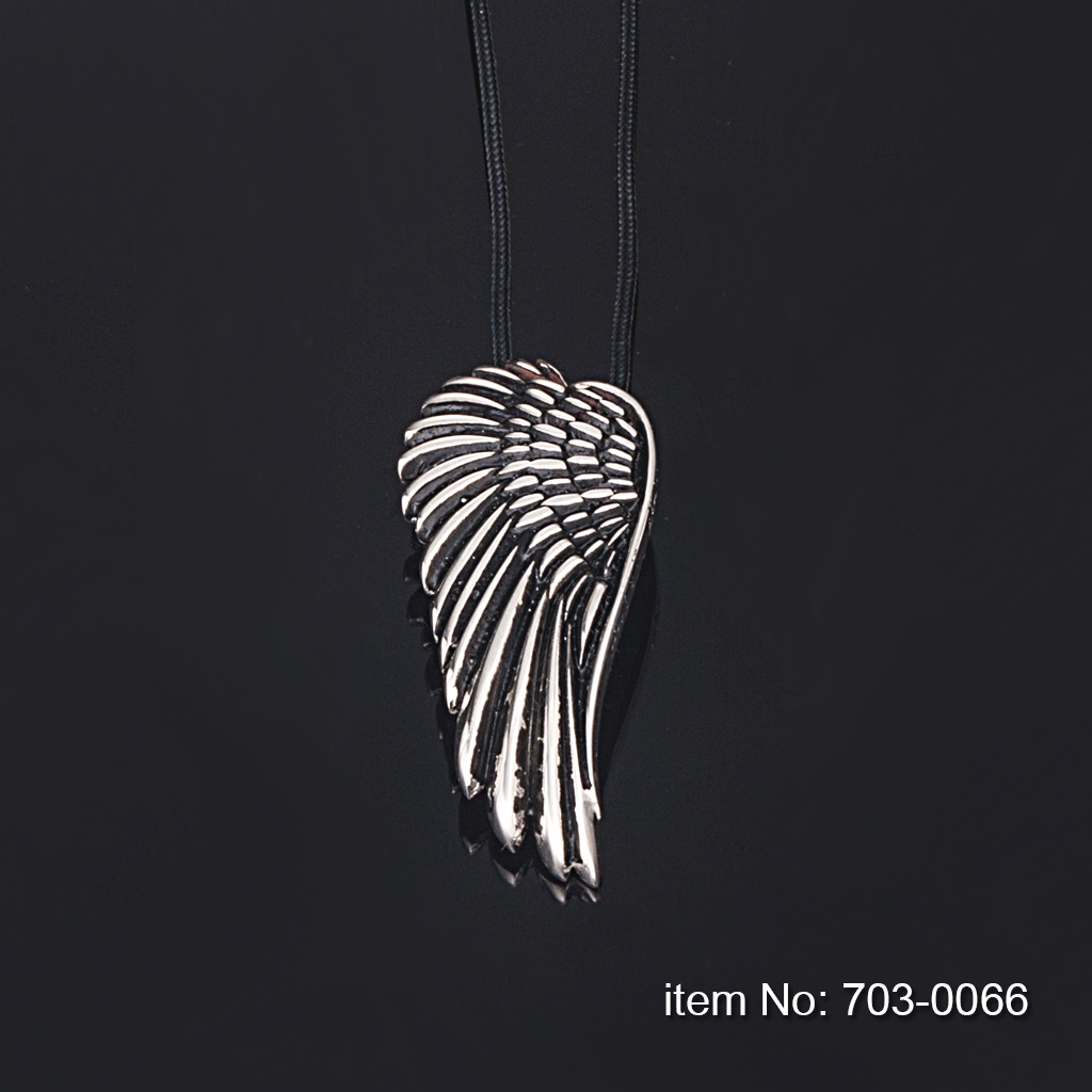 Ασημένιο κολιέ φτερό