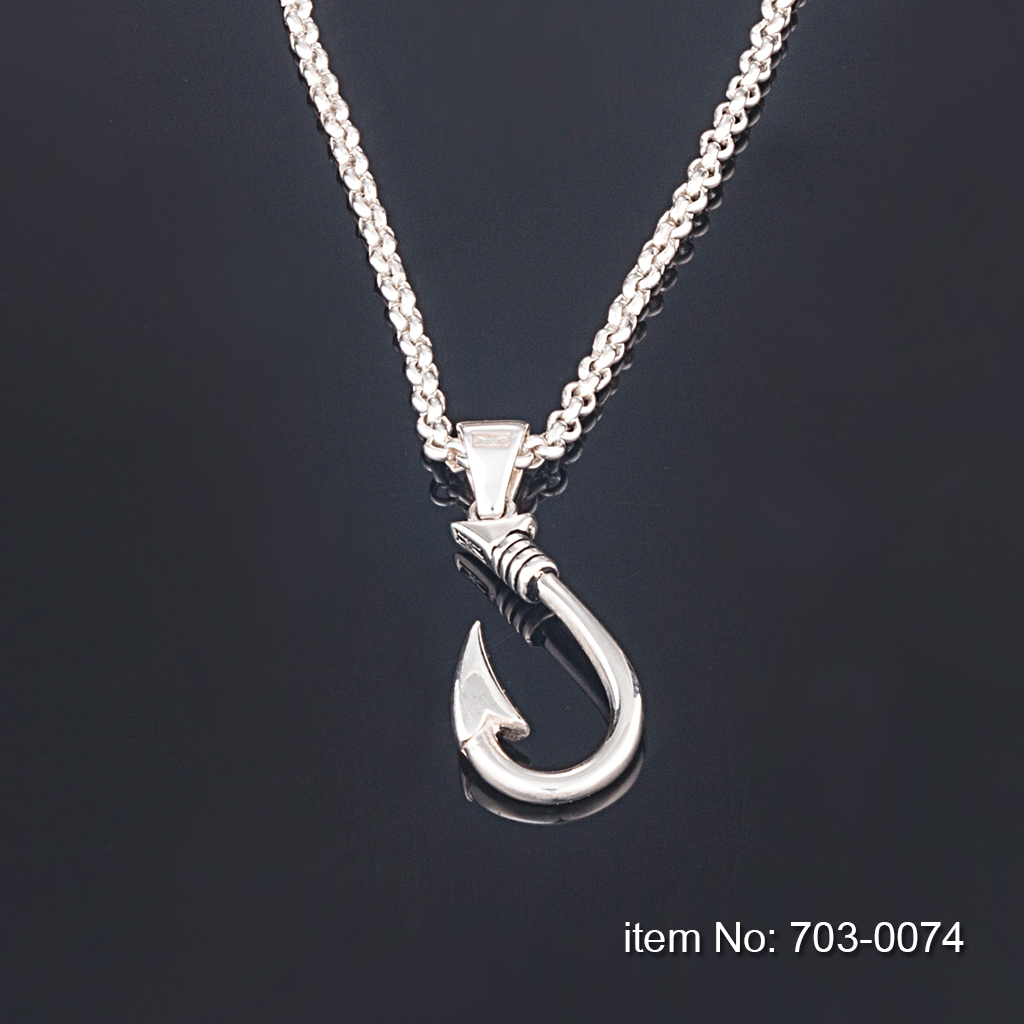 Sterling silver pendant Hook