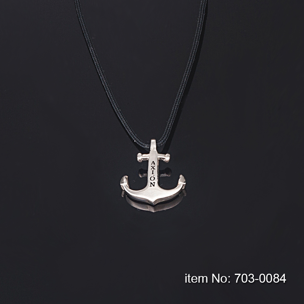 Ασημένιο κολιέ μικρή άγκυρα