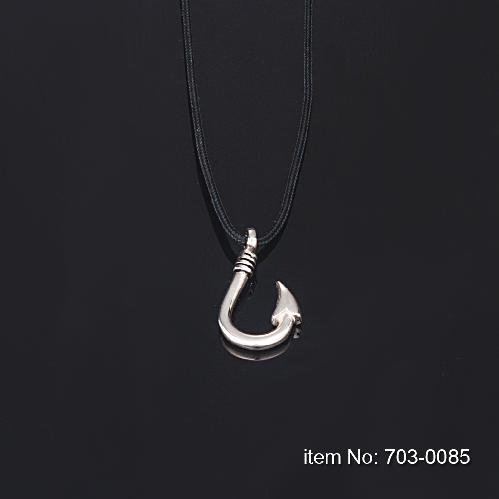 Ασημένιο κολιέ άγκιστρο