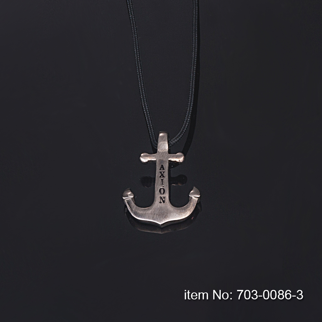 Ασημένιο κολιέ μικρή άγκυρα