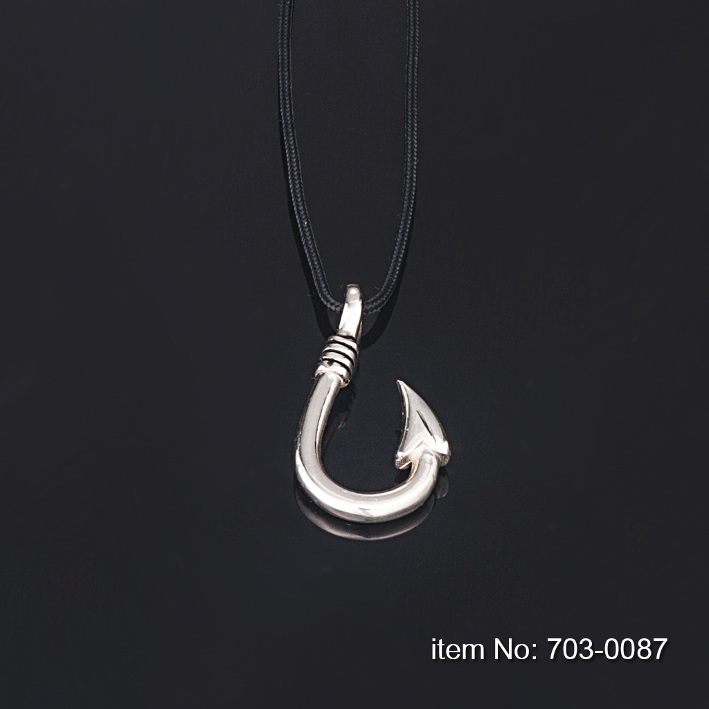 Ασημένιο κολιέ άγκιστρο