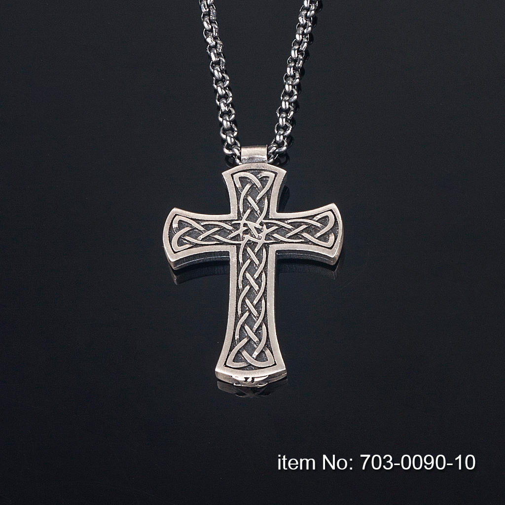 Solid Sterling Silver cross Necklace