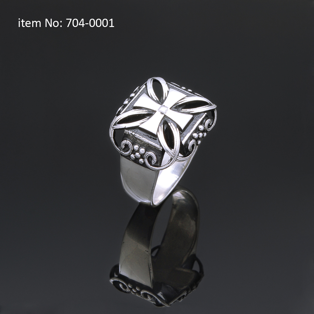 Sterling Silver Cross Ring