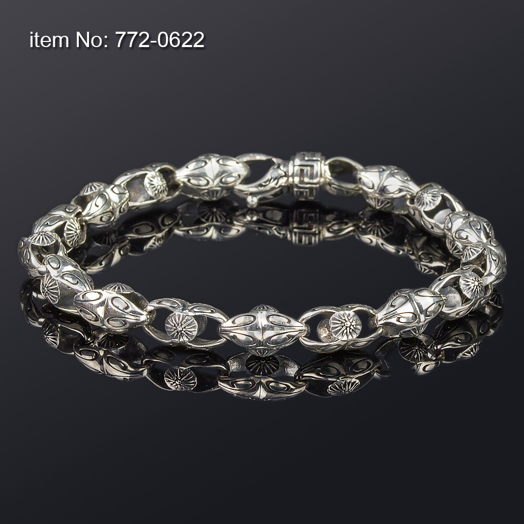 Ασημένιο βραχιόλι 925° αλυσίδα